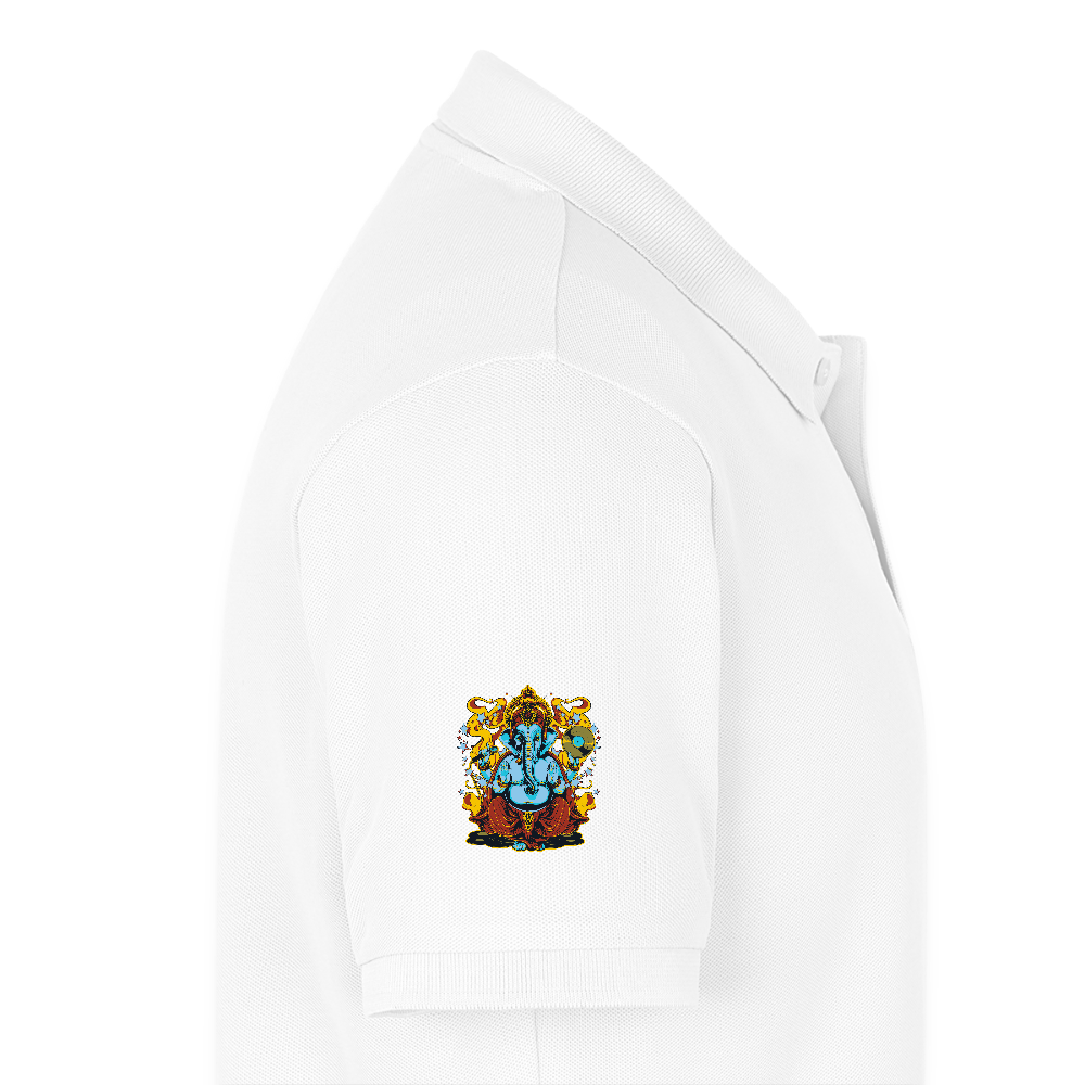 Mannen Premium Bio Poloshirt - wit