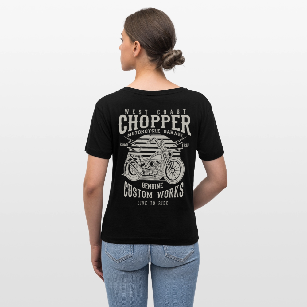 Stanley/Stella Relaxed vrouwen bio-T-shirt met ronde hals SERENA - zwart