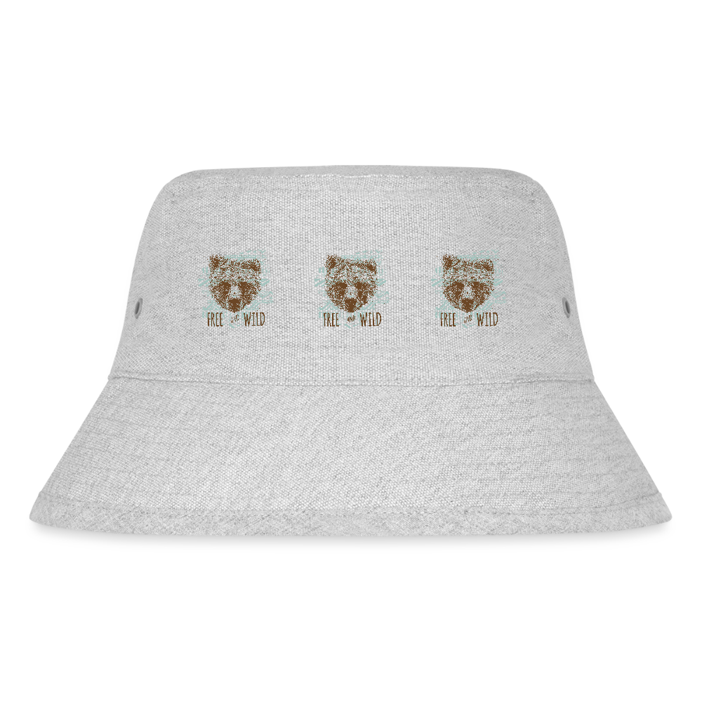 Stanley/Stella gerecyclede bucket hat - grijs gemêleerd