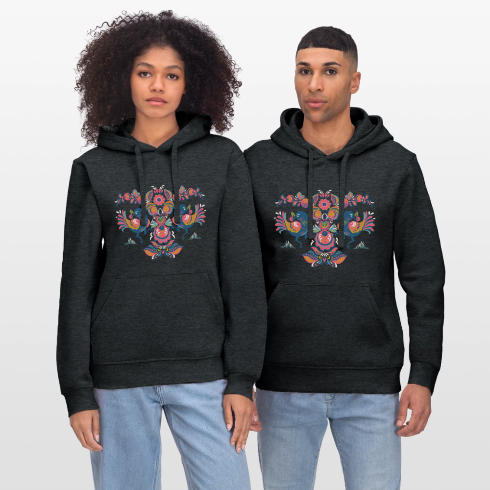 Stanley/Stella Uniseks bio-hoodie DRUMMER - donkergrijs gemêleerd