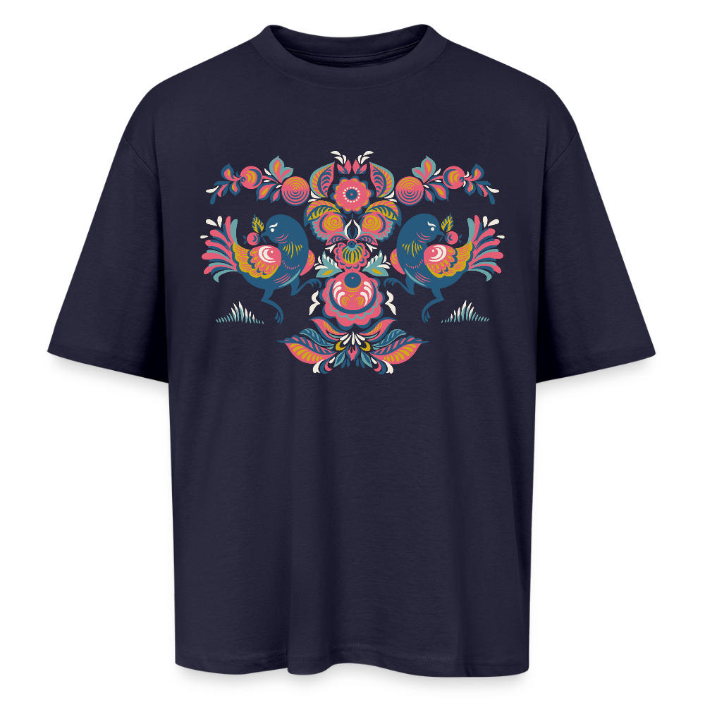 Oversized uniseks T-shirt - navy