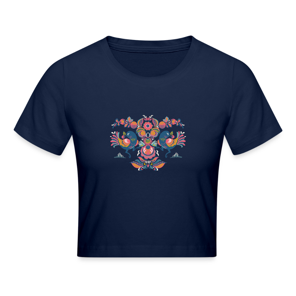 Cropped T-Shirt - navy
