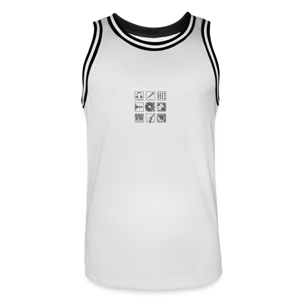 Mannen basketbal shirt - wit/zwart