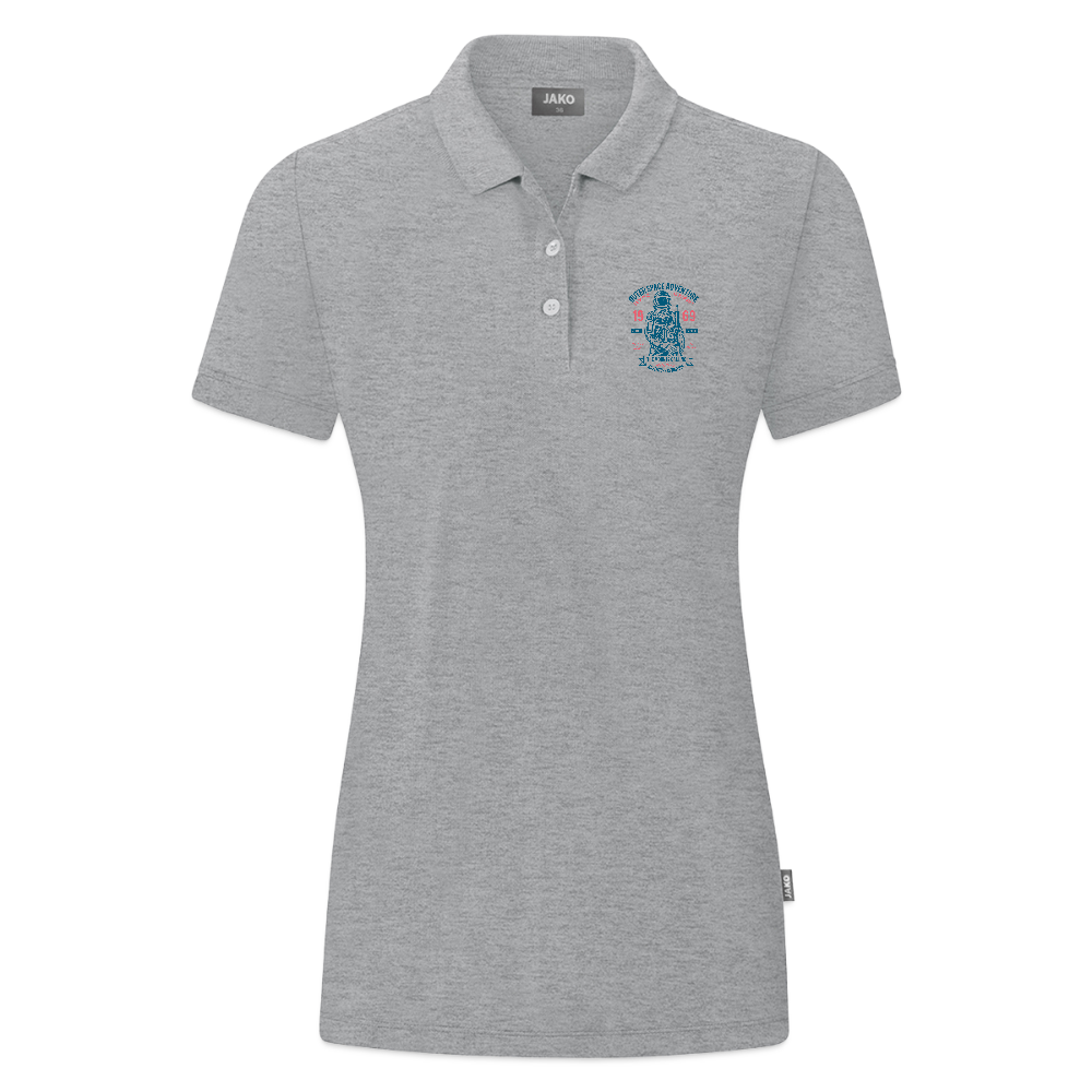 JAKO Vrouwen polo Organic - grijs gemêleerd