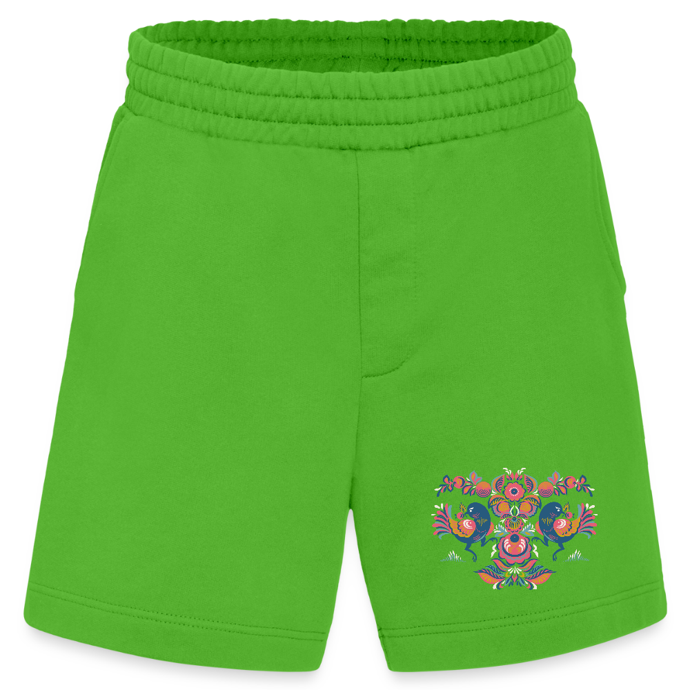 Heavyweight organic shorts made in EU - Apple Neon