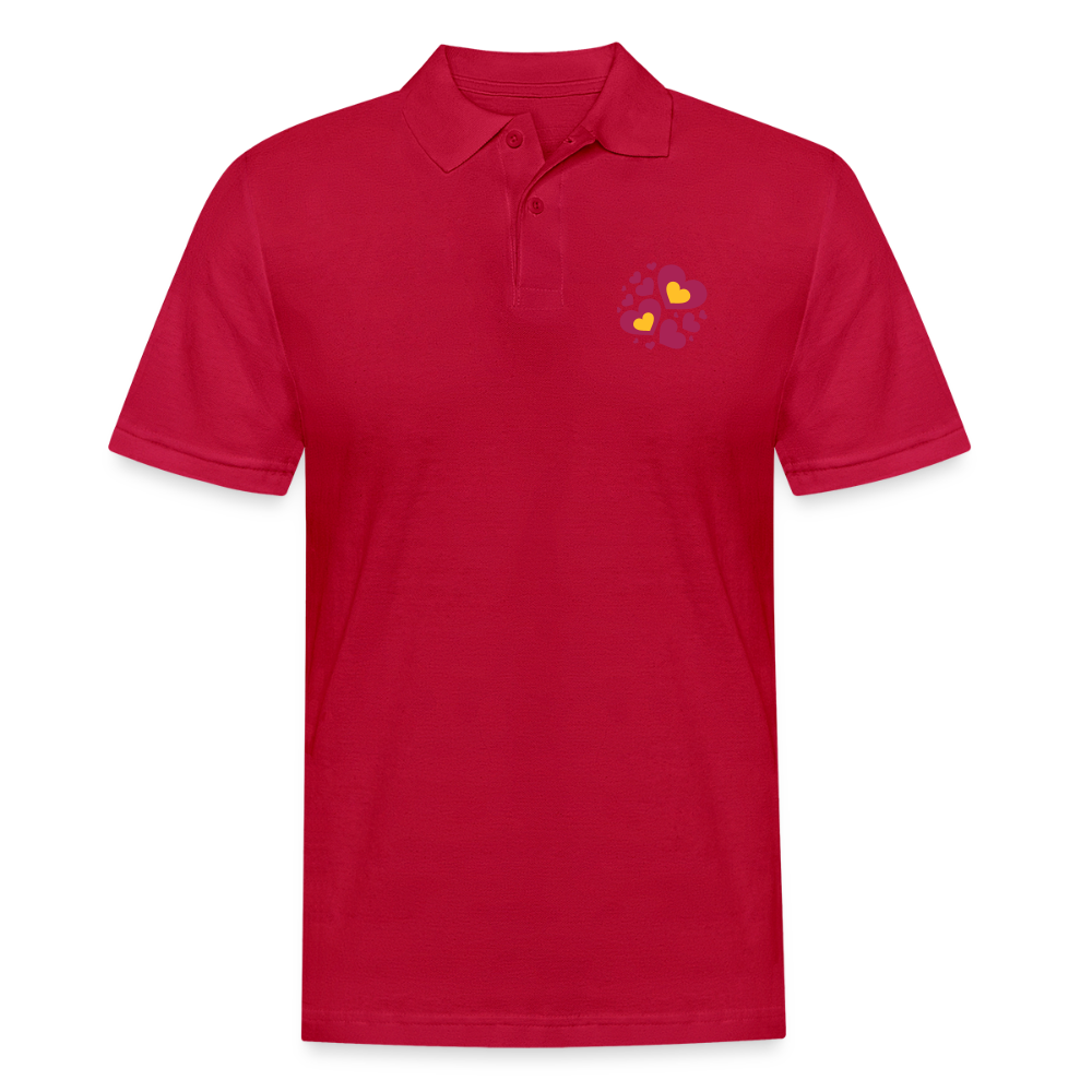 Mannen poloshirt - cherry red