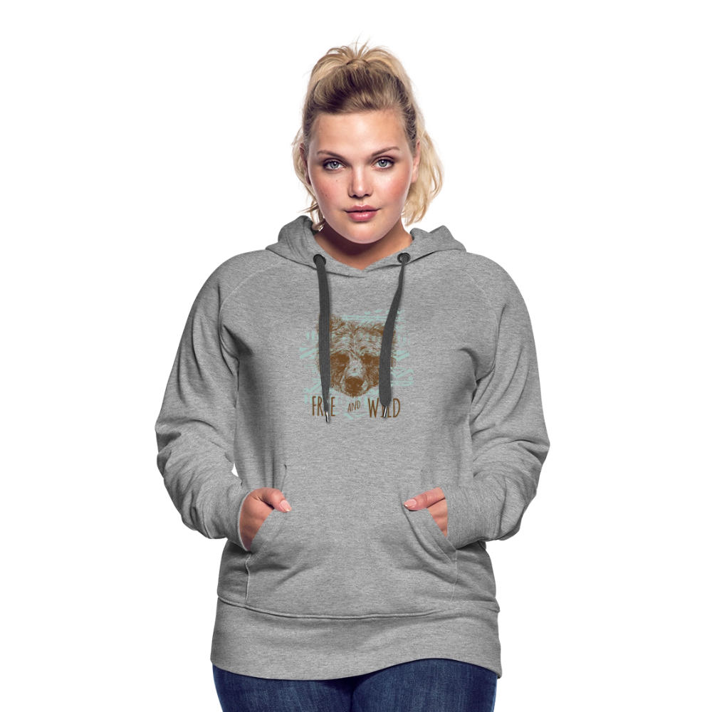 Vrouwen Premium hoodie - grijs gemêleerd