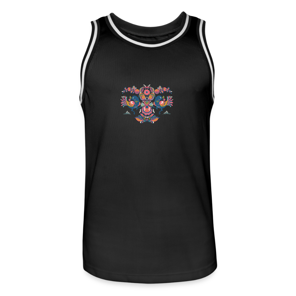 Mannen basketbal shirt - zwart/wit