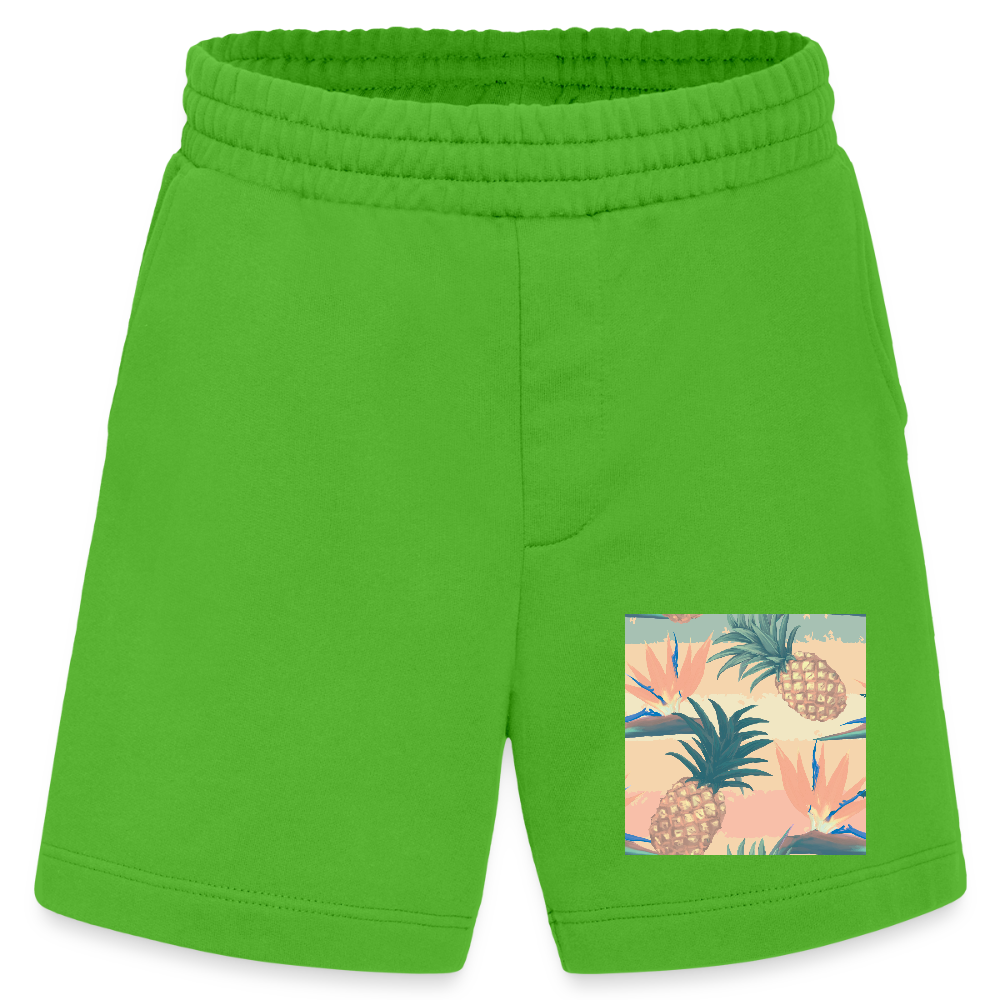 Heavyweight organic shorts made in EU - Apple Neon