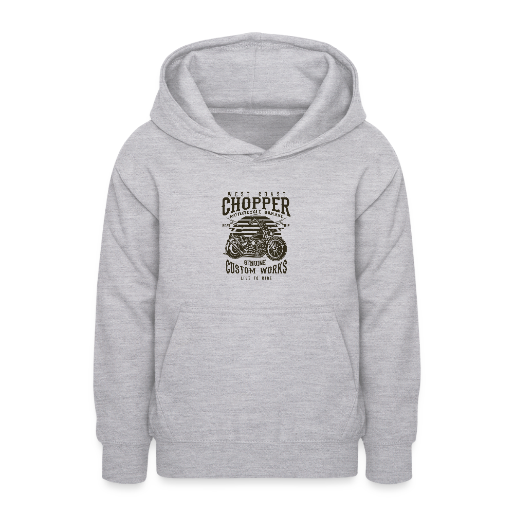 Teenager hoodie - lichtgrijs gemêleerd