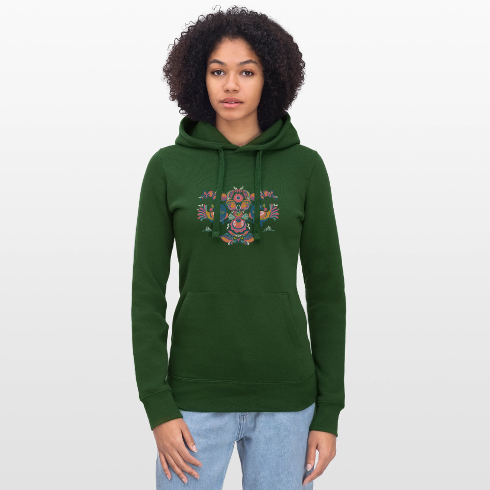 Vrouwenhoodie van Russell - bottlegreen