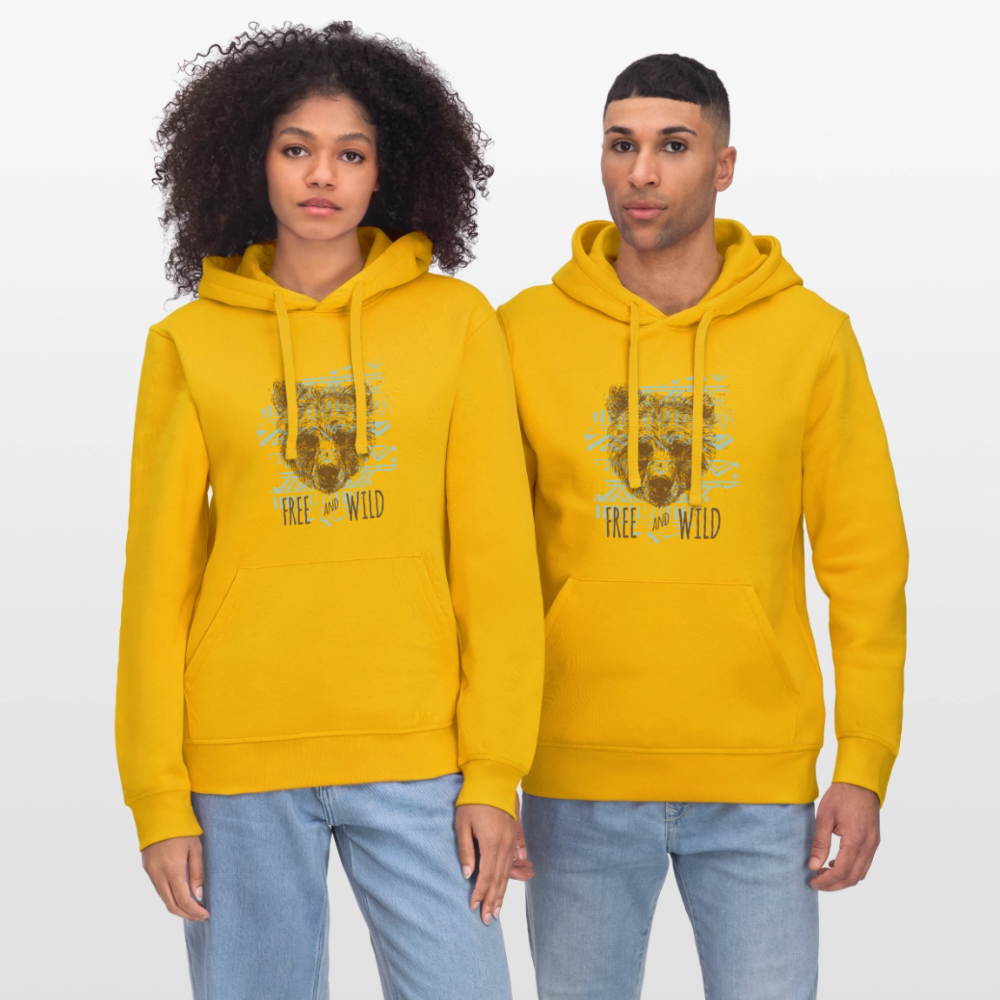 Stanley/Stella Uniseks bio-hoodie DRUMMER - spectraal geel
