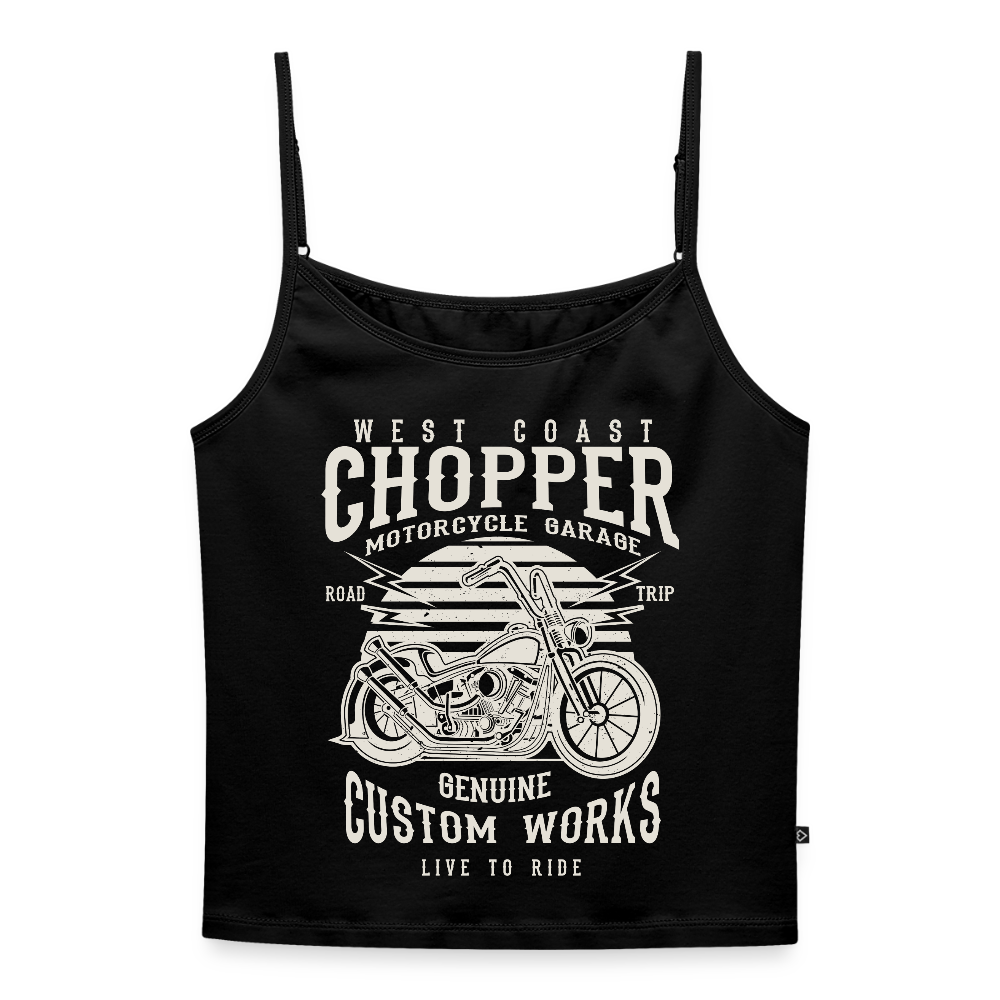 Vrouwen spaghetti-tanktop - zwart
