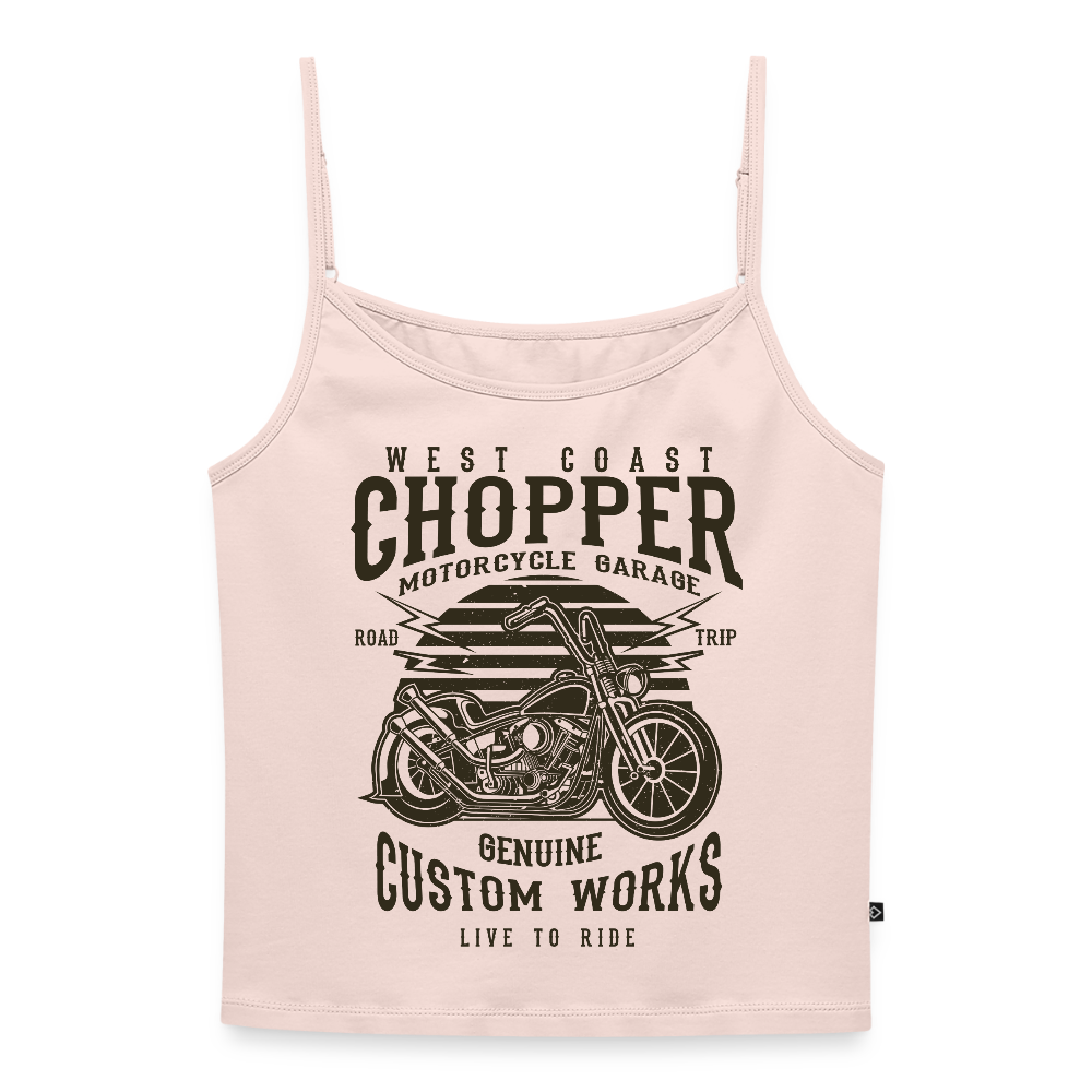 Vrouwen spaghetti-tanktop - poederroze