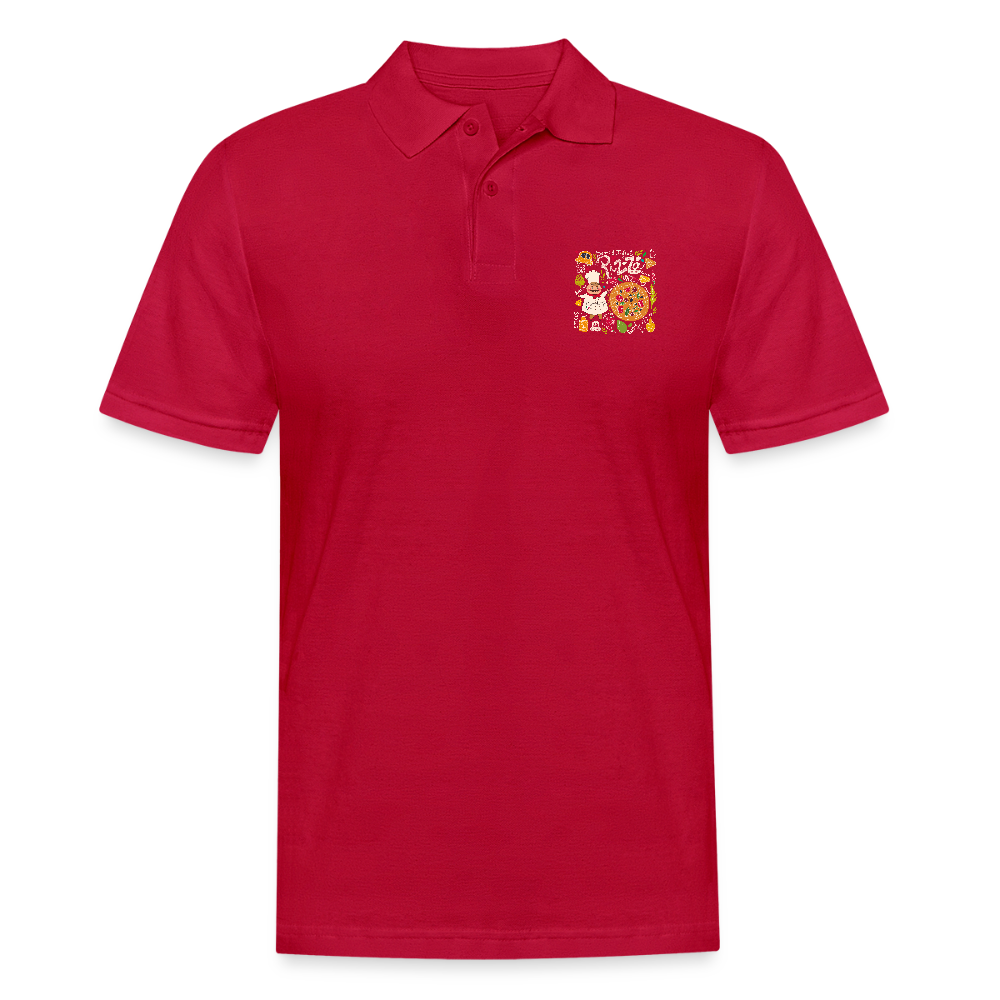 Mannen poloshirt - cherry red