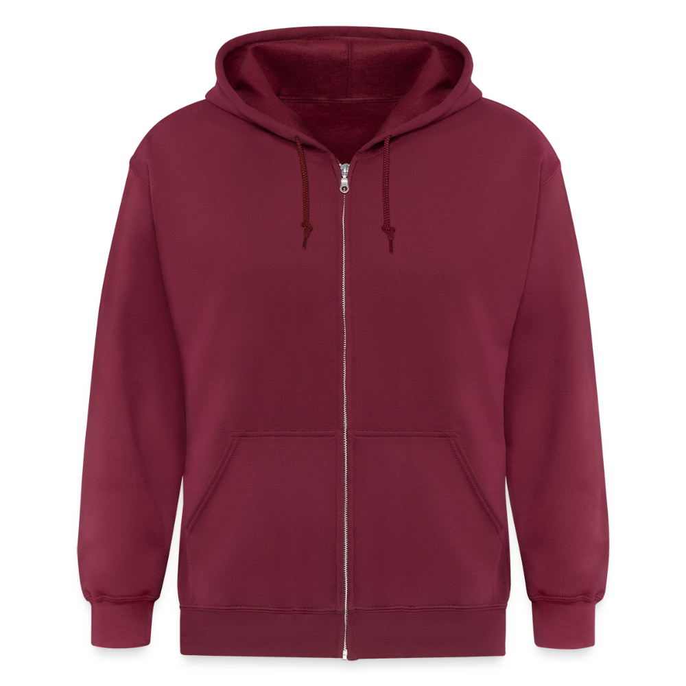 Mannenjack Heavyweight met capuchon - maroon