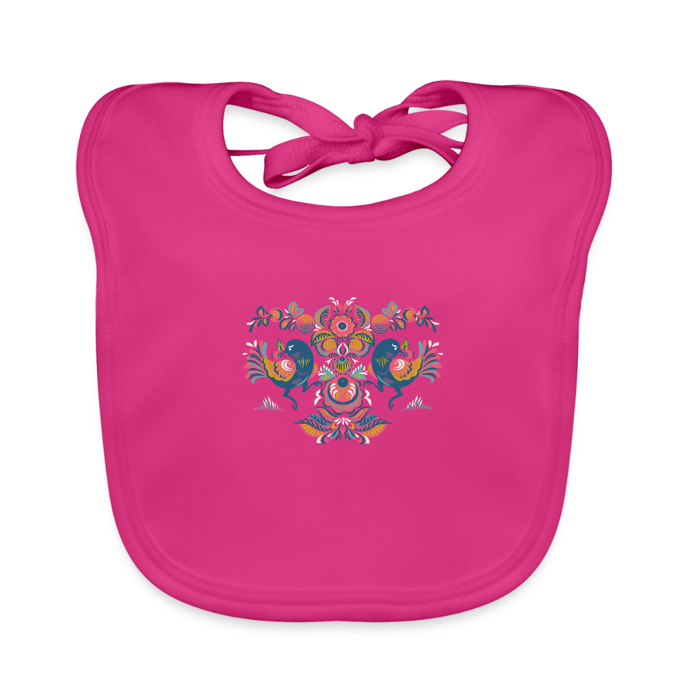 Bio-slabbetje voor baby's - fuchsia