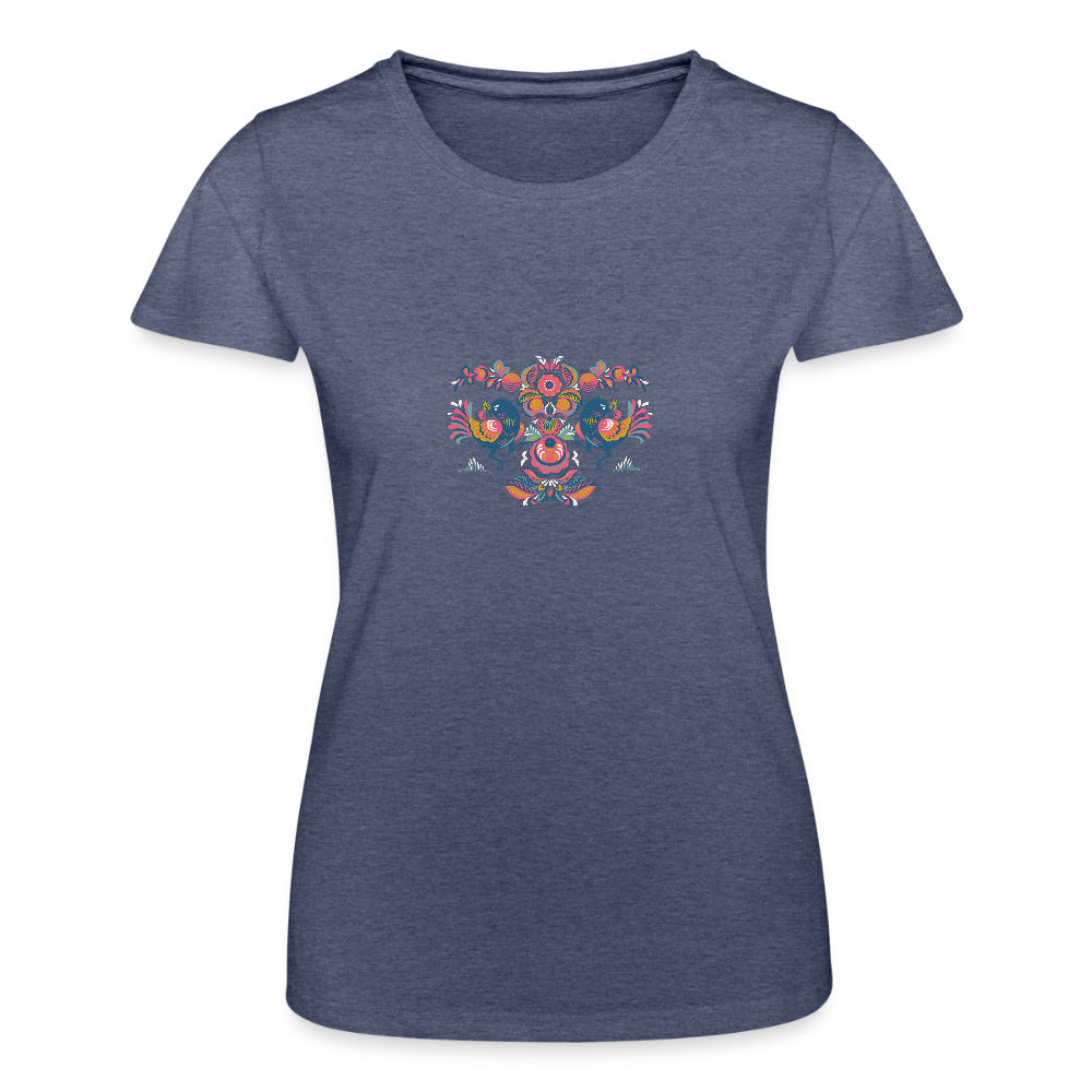 Vrouwen T-shirt van Fruit of the Loom - navy gemêleerd