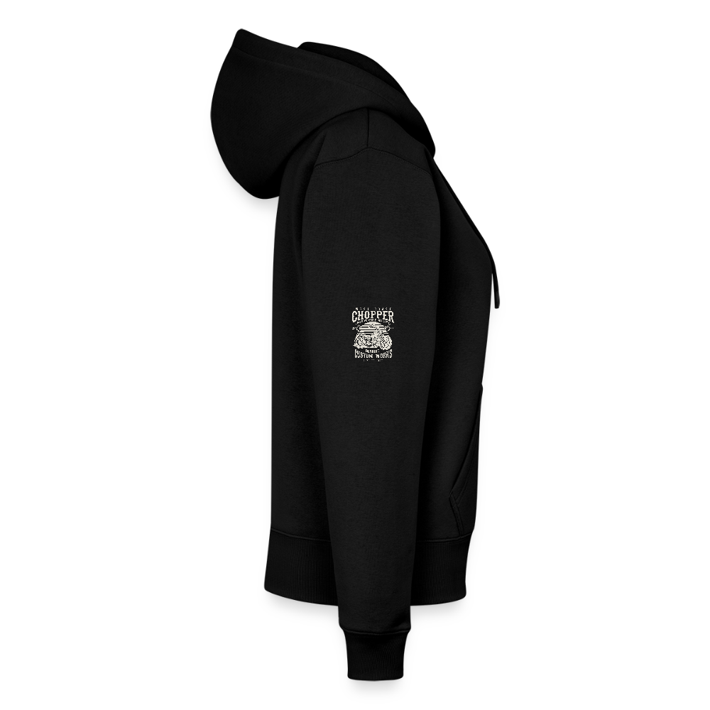 Vrouwenjack met capuchon Premium - zwart