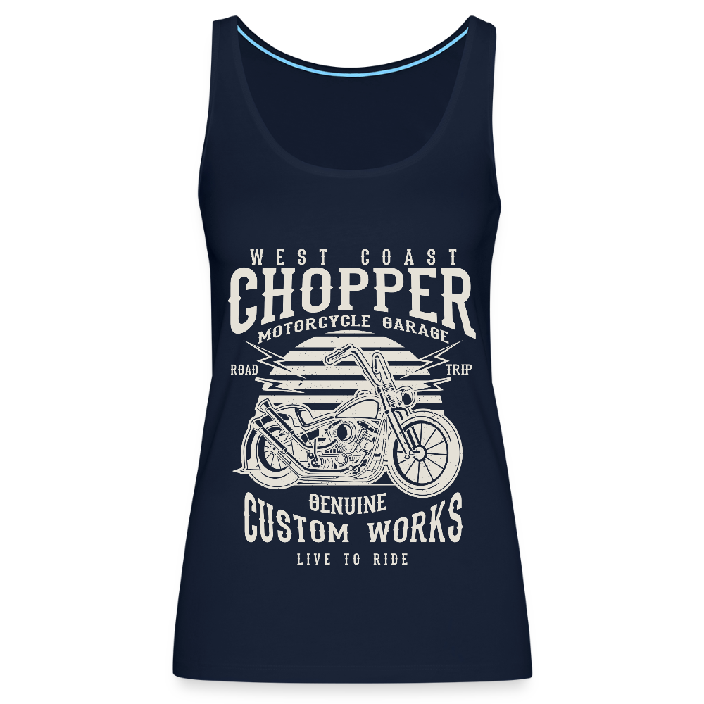Vrouwen Premium tank top - navy