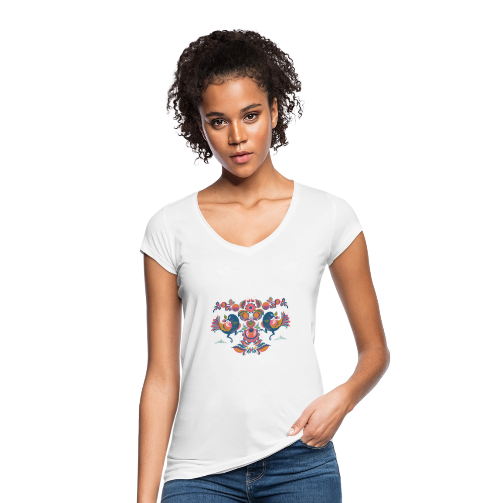 Vrouwen Vintage T-shirt - wit