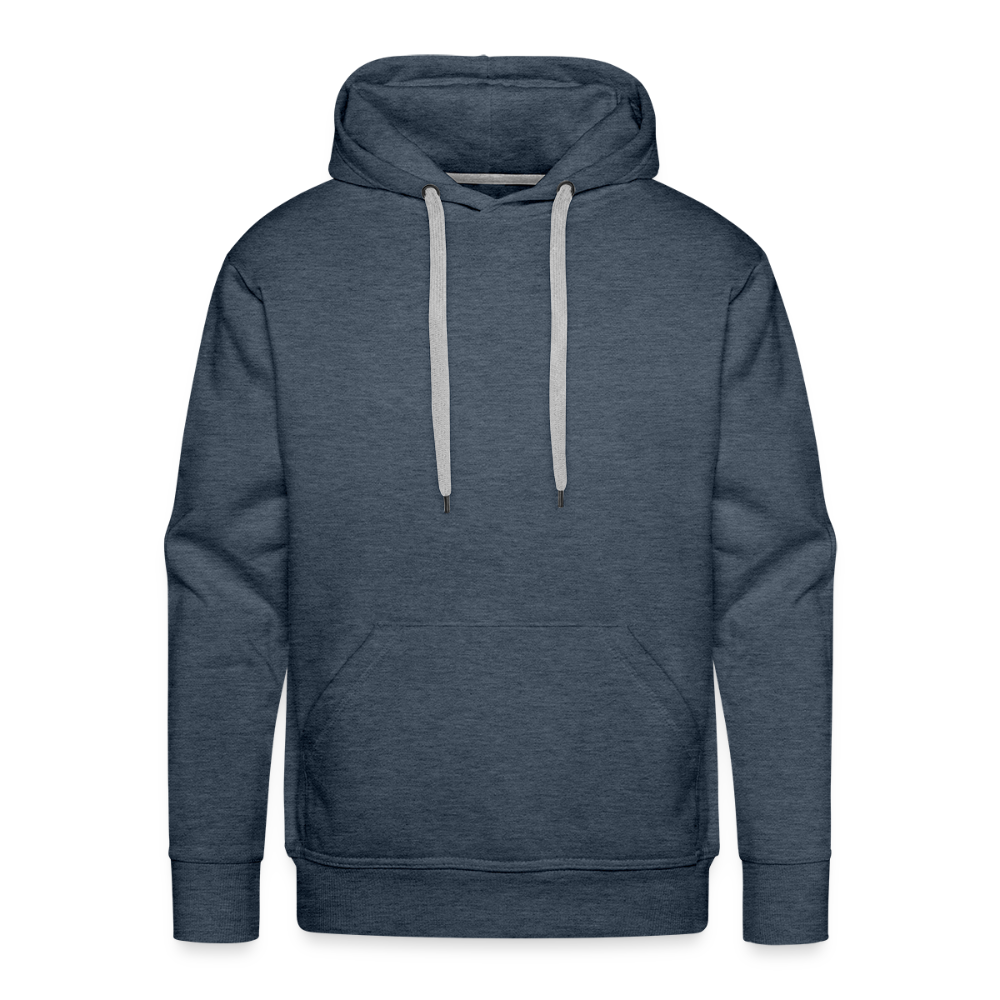 Mannen Premium hoodie - jeansblauw
