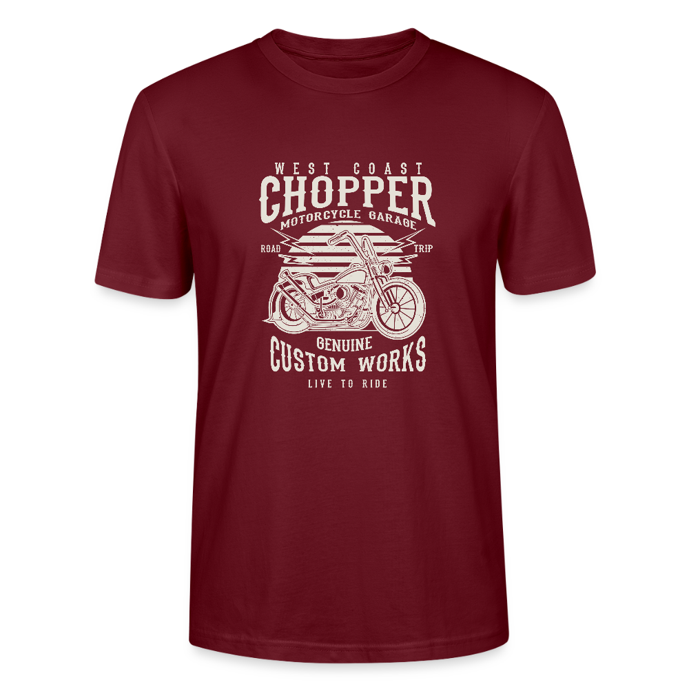 Stanley/Stella Uniseks T-shirt CRAFTER - bourgognerood