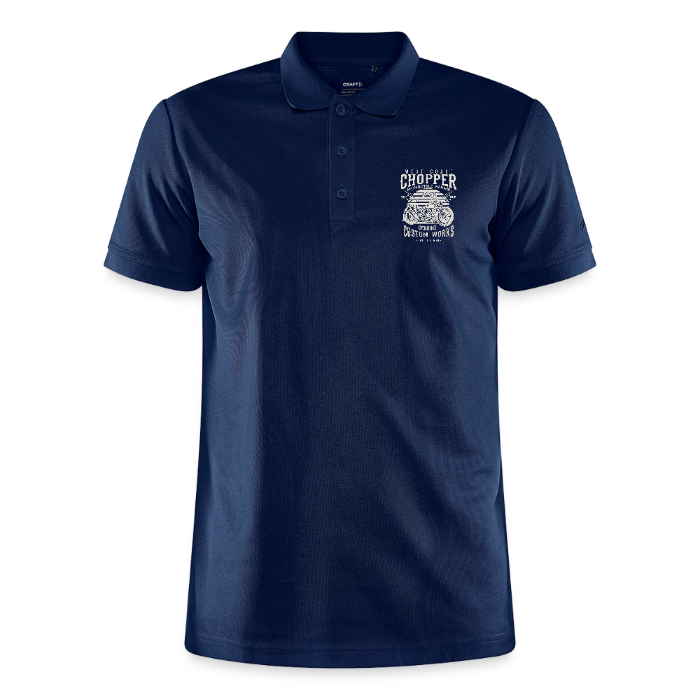 CRAFT Core Unify polo - navy gemêleerd