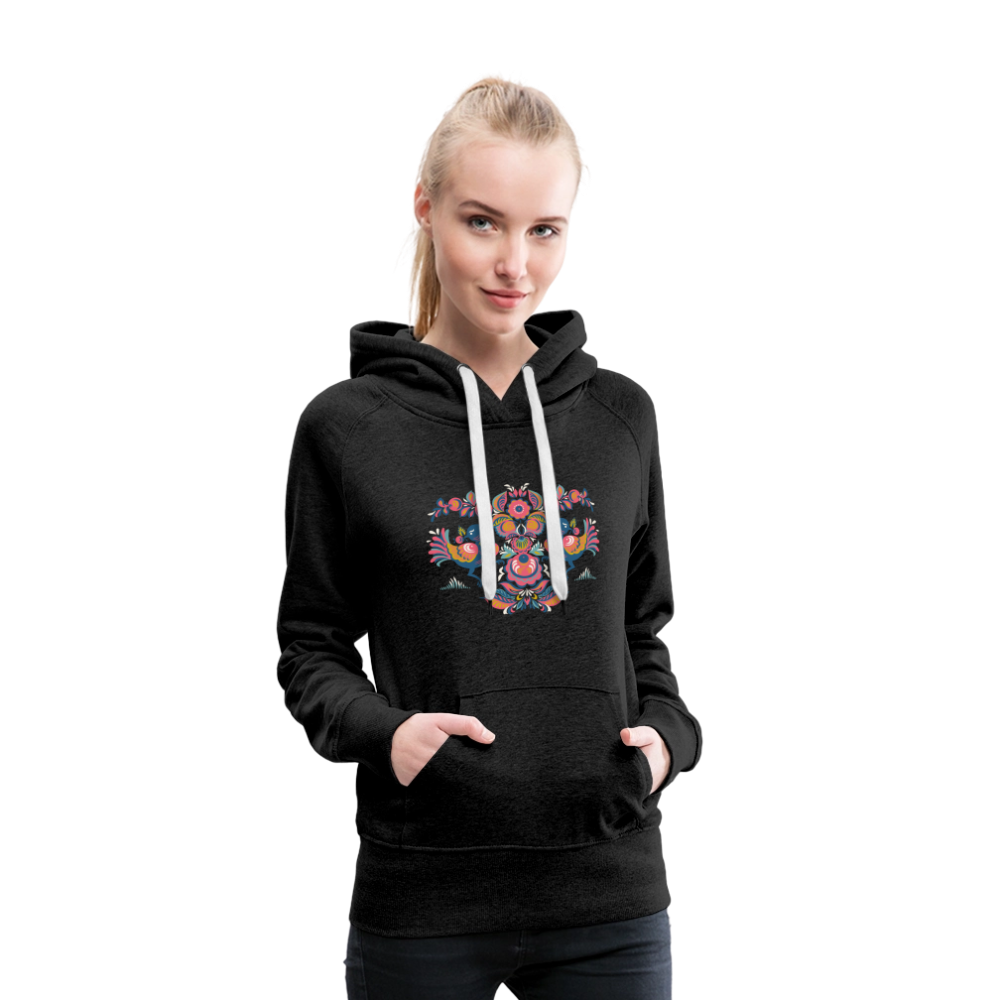 Vrouwen Premium hoodie - houtskool