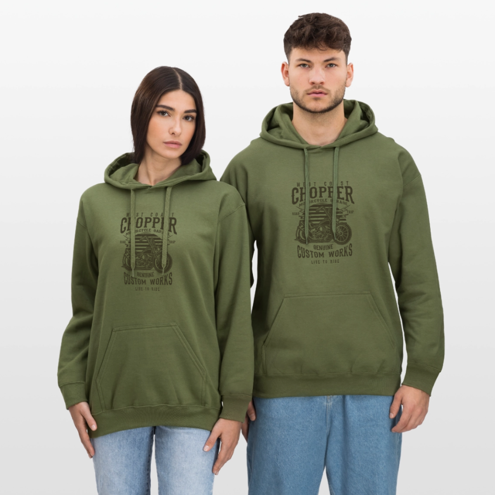 Gildan uniseks Softstyle® Midweight hoodie - militairgroen