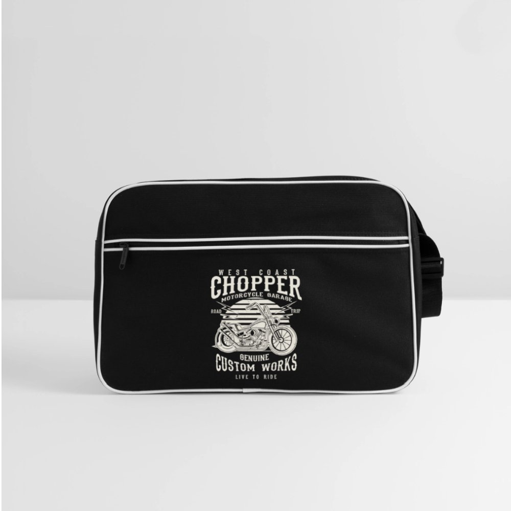 Retro-tas - zwart/wit