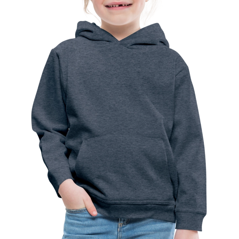 Kinderen trui Premium met capuchon - jeansblauw