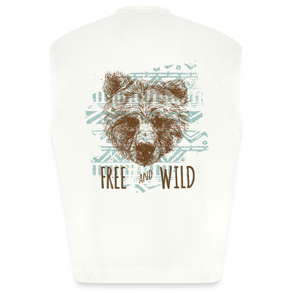 Heavyweight oversized organic tanktop made in EU Unisex - OFF WHITE