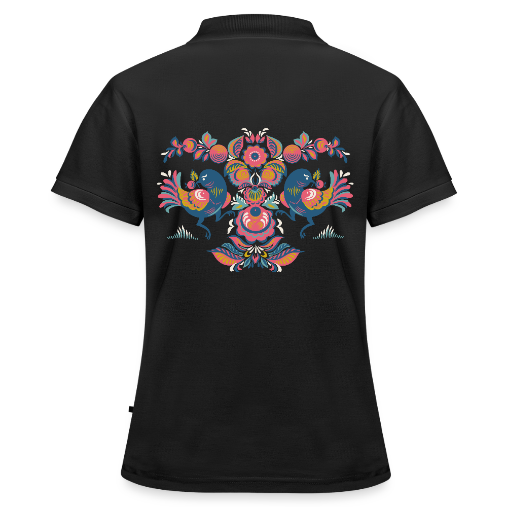 Vrouwen Premium Bio Poloshirt - zwart