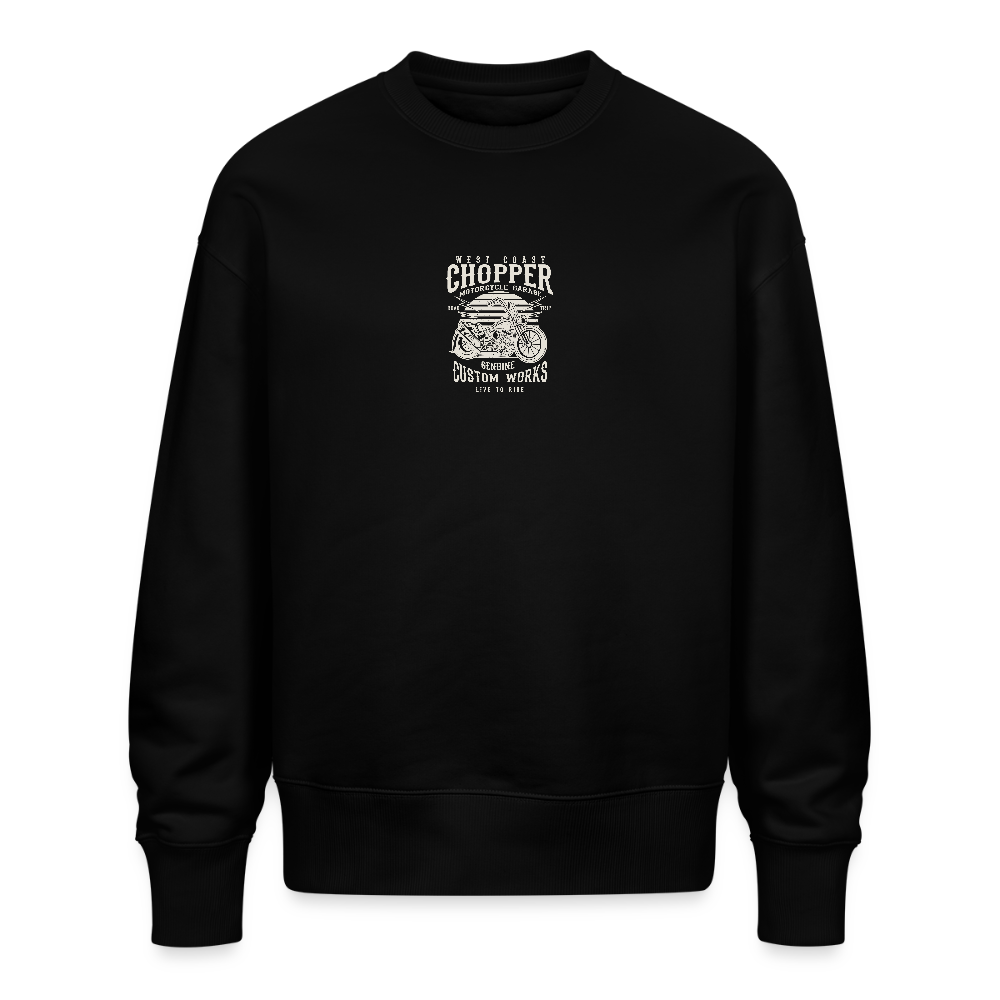 Stanley/Stella Uniseks oversize bio-sweater RADDER - zwart