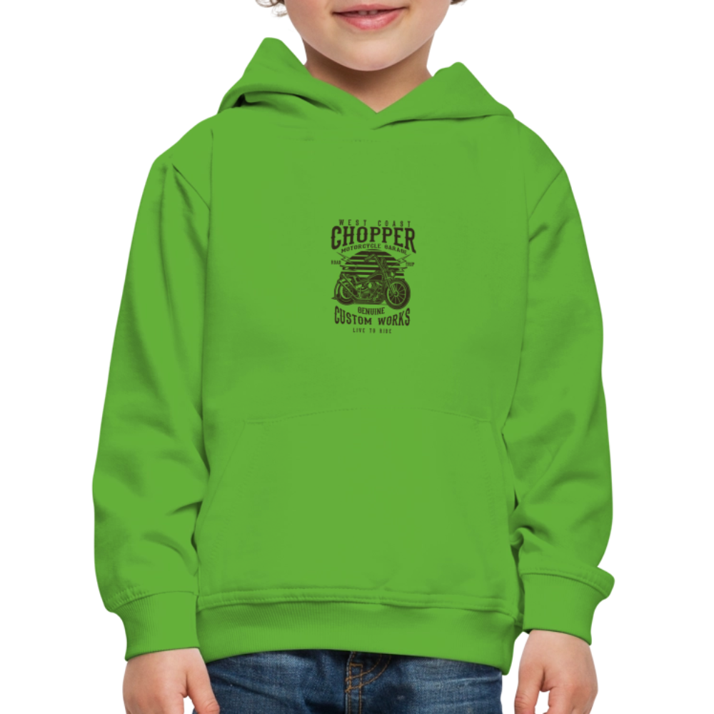 Kinderen trui Premium met capuchon - lichtgroen