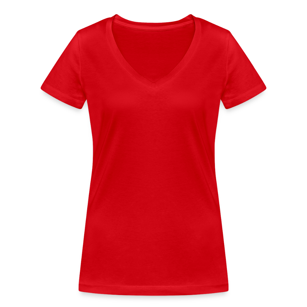 Vrouwen bio T-shirt met V-hals van Stanley & Stella - rood