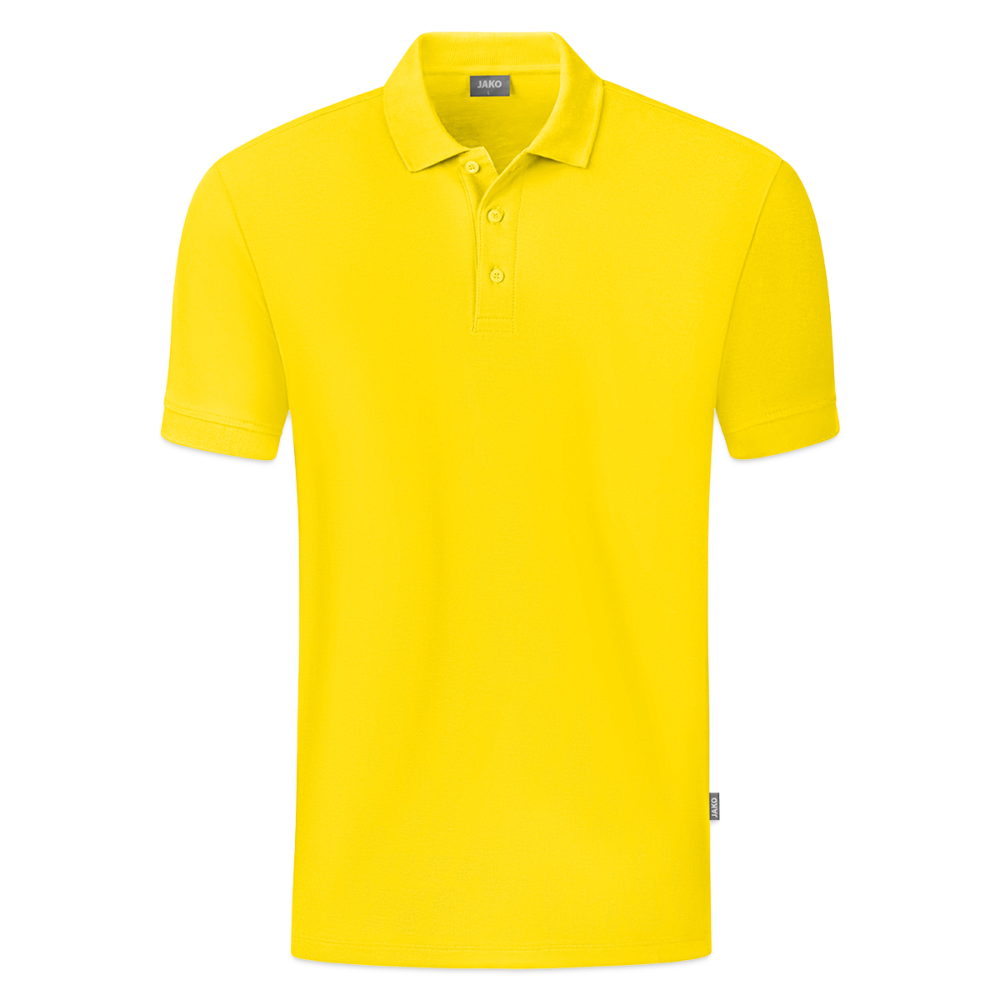 JAKO Mannen Polo Organic - geel