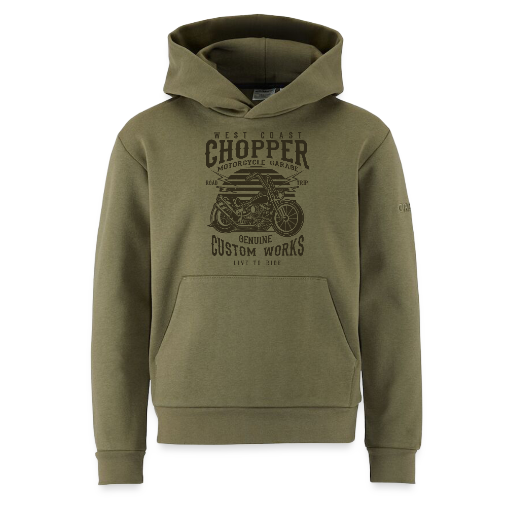 CRAFT Community 2.0 tieners hoodie - mosgroen