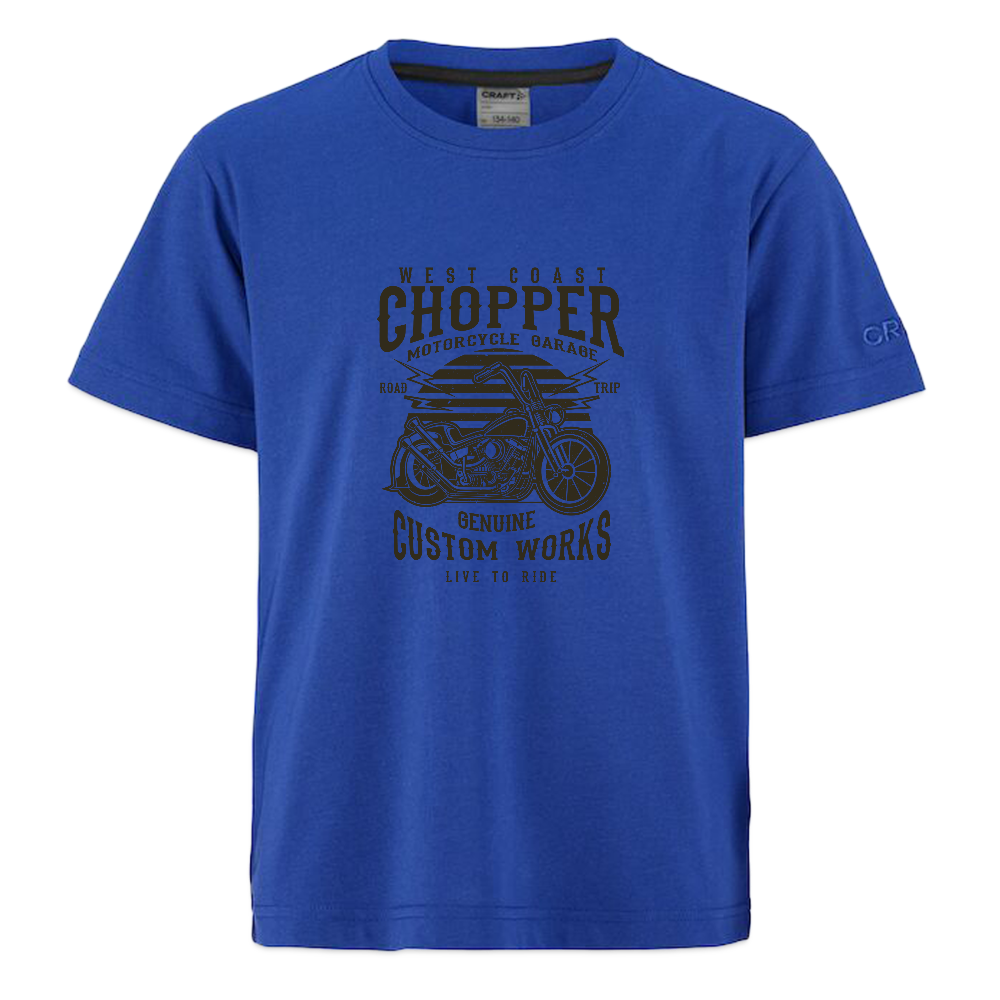 CRAFT Community 2.0 tieners T-shirt - koningsblauw