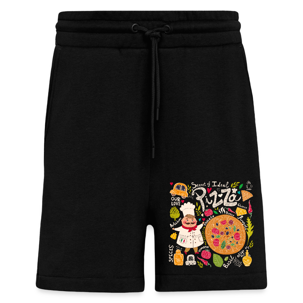 Organic relaxed shorts made in EU - SOLID BLACK