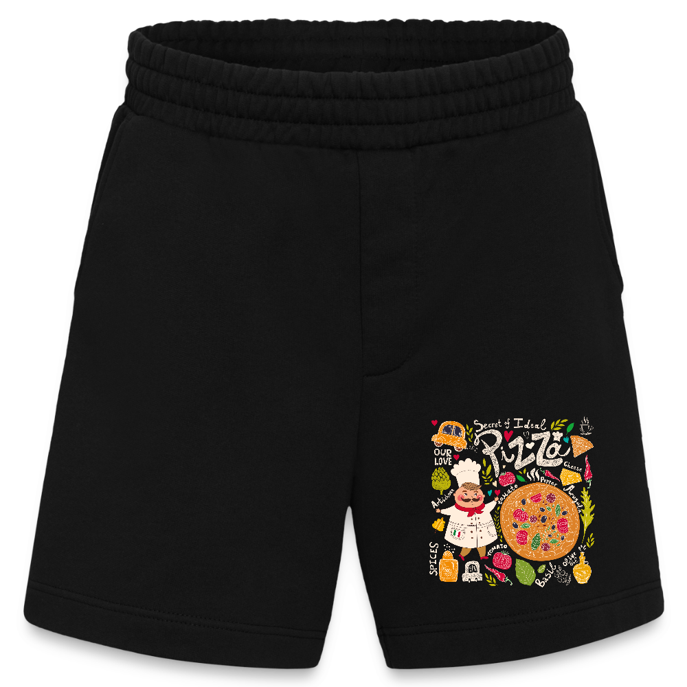 Heavyweight organic shorts made in EU - SOLID BLACK
