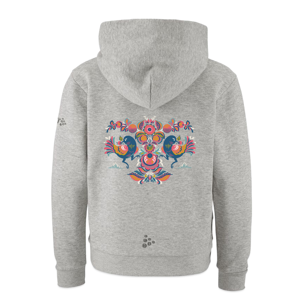 CRAFT Community 2.0 kinderhoodie - grijs gemêleerd