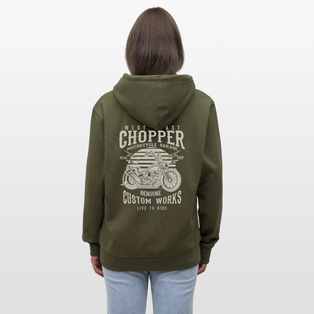 Stanley/Stella Uniseks bio-ziphoodie CULTIVATOR - kaki