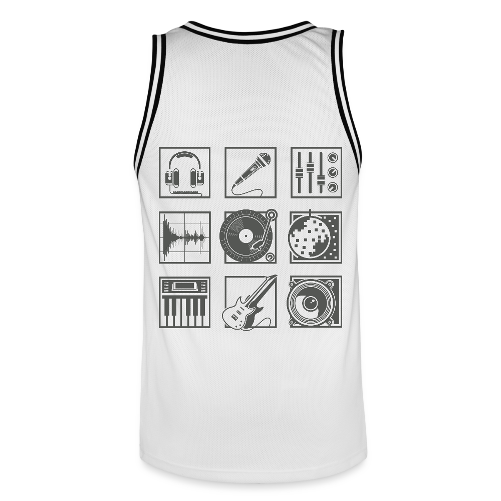Mannen basketbal shirt - wit/zwart