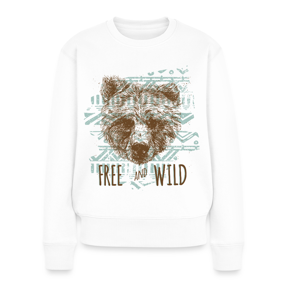 Vrouwen premium sweater - wit