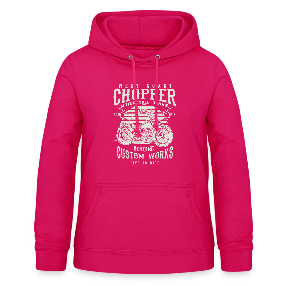 Vrouwen hoodie - donker roze