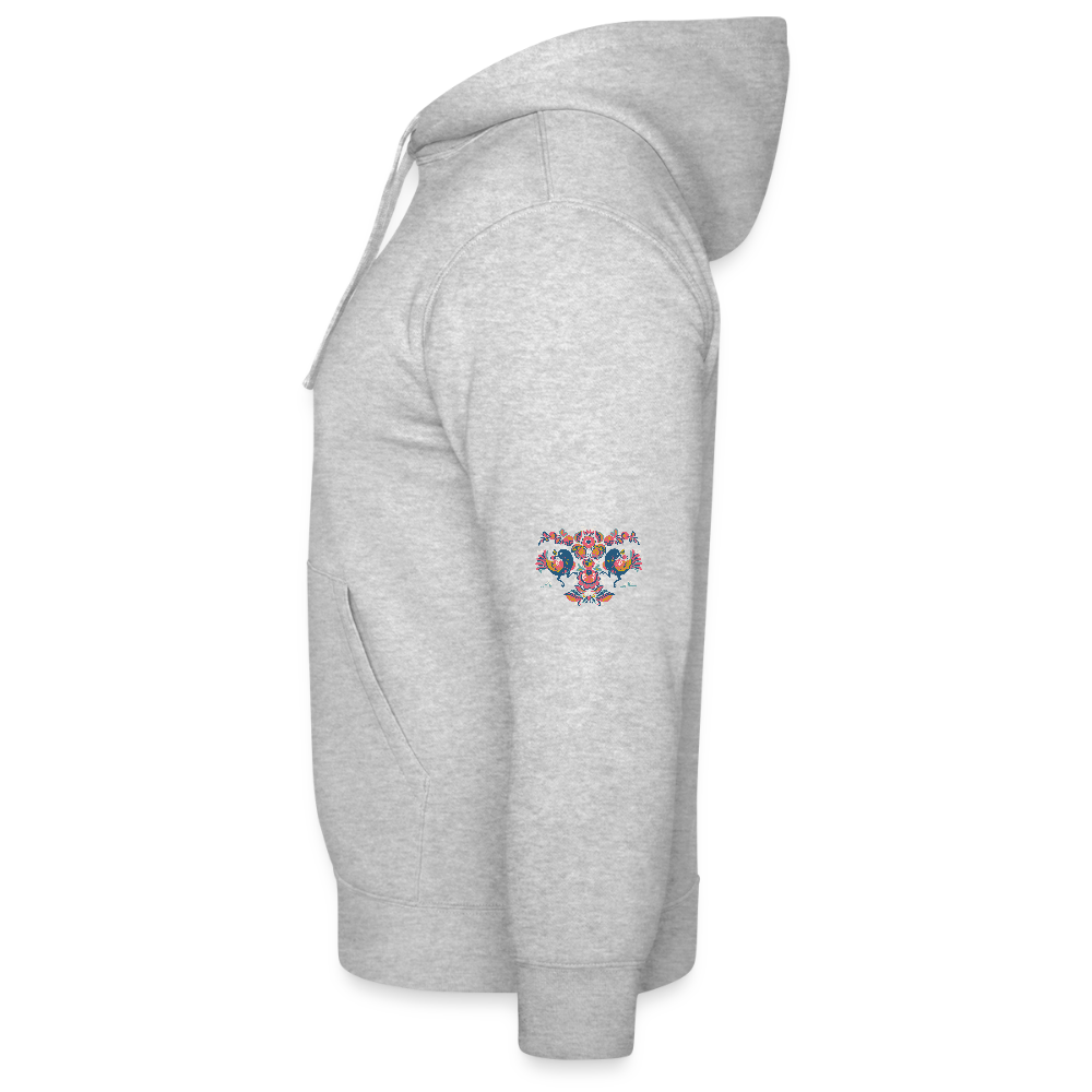 Mannenhoodie van Russell - grijs gemêleerd