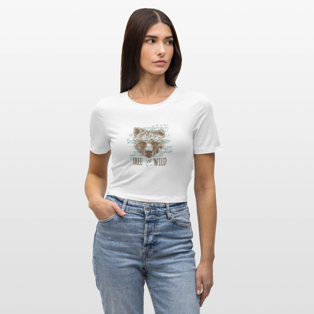 Cropped T-Shirt - wit