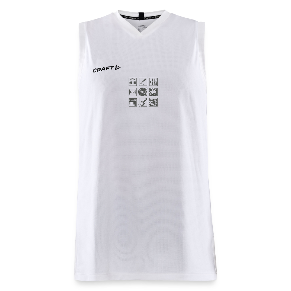 CRAFT Progress kinder-basketbalshirt - wit